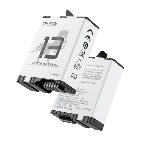 TELESIN Pocket Battery Charger Case for Hero 13 – Fast Charging in Extreme Cold