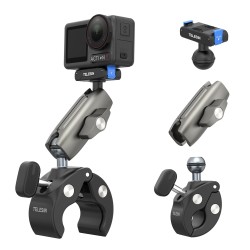 Aluminum Alloy Camera Clamp Mount for Bikes & Motorcycles | TELESIN