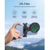 TELESIN 67mm CPL Phone Lens Filter – HD Optical Glass for iPhone & Smartphones