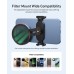 TELESIN 67mm CPL Phone Lens Filter – HD Optical Glass for iPhone & Smartphones