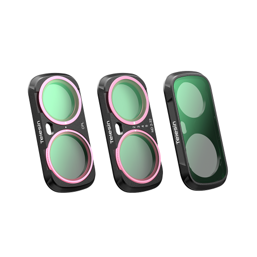 Telesin Magnetic Filter Kit for Insta360 Luna Ultra | CPL VND Black Diffusion ND Set