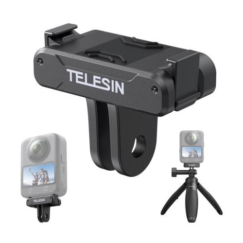 TELESIN Magnetic Quick-Release Adapter Mount for DJI Osmo 360 & Action 5 Pro/4/3