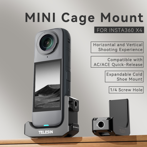 Telesin MINI Cage Mount For Insta360 X4