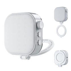 TELESIN Magnetic Smartphone Light – Adjustable CCT & RGB Modes for Mobile Photography & Streaming