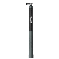 TELESIN 3M Carbon Fiber Selfie Stick – Lightweight, Extendable for GoPro, iPhone & Action Cameras