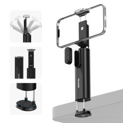 TELESIN Travel Phone Holder for Tripods – Lightweight, Adjustable Clamp for Mobile Photography