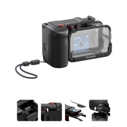 TELESIN StreetGrip Kit for DJI Action 3/4/5 - Stabilize Your Shots with Premium Grip