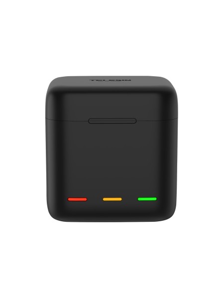 TELESIN 3 Slots LED Storage Charger Box With HERO 11/10/9 Extended Battery