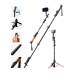 TELESIN TrekShot 3-in-1 Carbon Fiber Hiking Selfie Stick with Bluetooth Remote