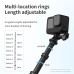 TELESIN 3m/2.7m Carbon Fiber Invisible Selfie Stick for GoPro Insta360 DJI Action Cameras