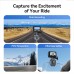 TELESIN Windshield Clamp Mount | 180° Adjustable for GoPro, Insta360 & More