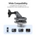 TELESIN Windshield Clamp Mount | 180° Adjustable for GoPro, Insta360 & More