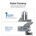 TELESIN Windshield Clamp Mount | 180° Adjustable for GoPro, Insta360 & More