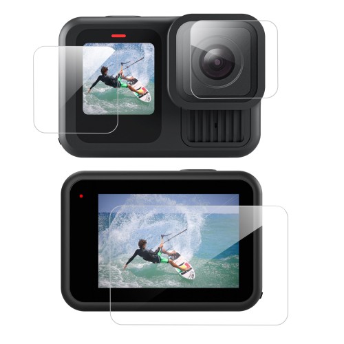 GoPro Hero 13 Screen Protector – 9H Tempered Glass, 99% Clarity | TELESIN