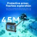 TELESIN 45M Waterproof Case for DJI Osmo Action 3/4/5 - Anti-Fog HD Underwater Housing
