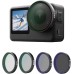 TELESIN Filter Kits for DJI Action 6 – CPL/ND8/16/32 | Premium Camera Lens Filters