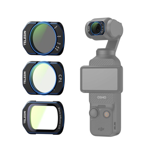 TELESIN CPL VND 2-32 Black Mist Filter Kit for DJI OSMO Pocket 4/3