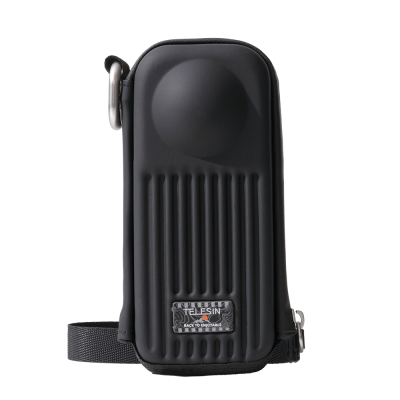 Black TELESIN Hard Case for Insta360 X5 X4 X4 Air, Shockproof Splash Resistant Bag