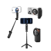 Telesin 4-in-1 Magnetic Selfie Stick | Carabiner MagSafe Tripod for iPhone & Samsung
