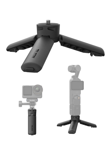 TELESIN 2-in-1 Mini Tripod & Hand Grip for DJI Osmo Pocket 4/3